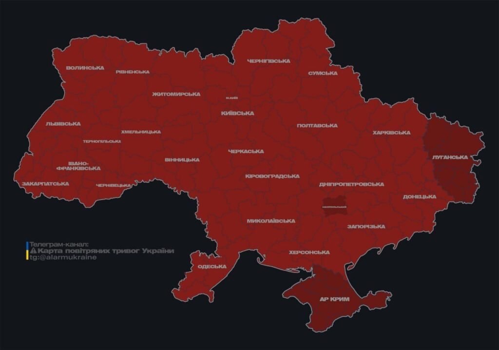 повітряна тривога карта